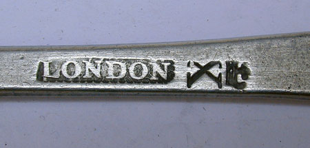 A Set of Four London Marked Export Pewter Spoons