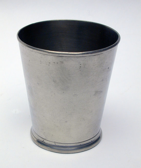 A Scarce Antique American Pewter Beaker by Babbitt Crossman & Co