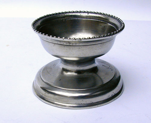 A Continental Pewter Open Salt