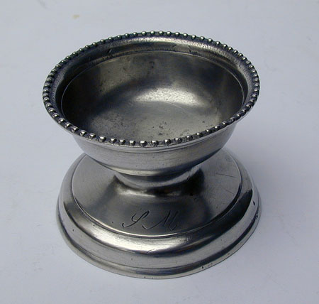 A Continental Pewter Open Salt