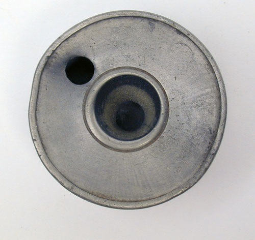 A Small Unmarked Pewter Inkwell