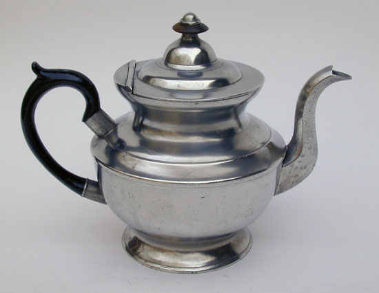 A One Cup Unmarked Boardman Pewter Teapot