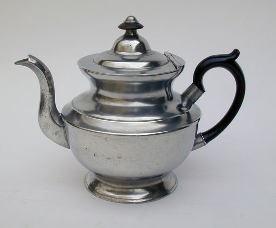 A One Cup Unmarked Boardman Pewter Teapot