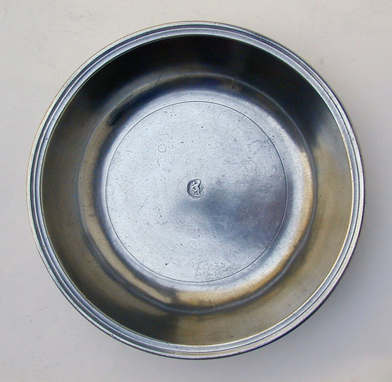 A Pewter Basin by Thomas Danforth III