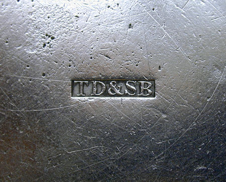 A Small Size Pewter Basin by TD & SB