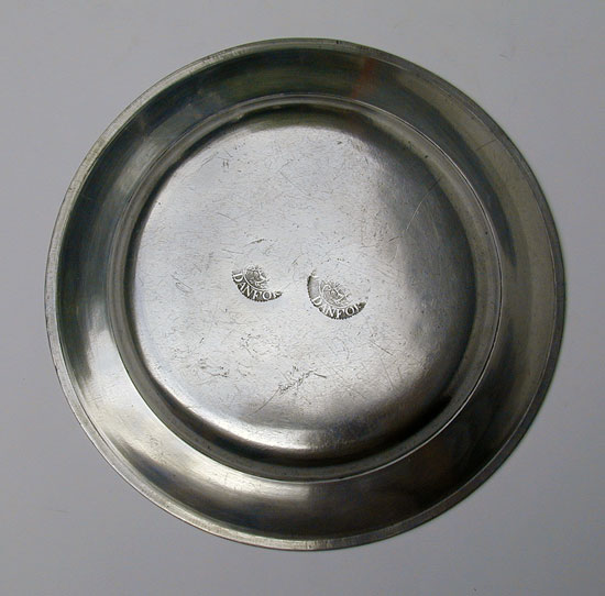 A Samuel Daforth Pewter Plate