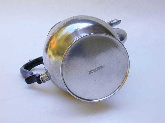 A Near Mint Antique Pewter Coffeepot by Allen Porter