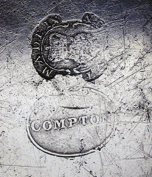 An Export Pewter Plate by Thomas & Townsend Compton