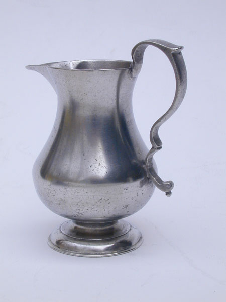 A Scarce Early Export Pewter Cream Pot by Edward Quick II