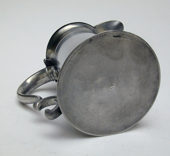 An Unmarked American Mid 19th Century Pewter Syrup