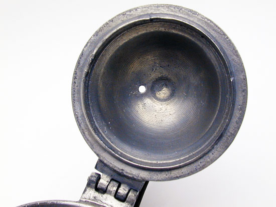 An Export Pear Form Pewter Teapot by Robert Bush, Sr.