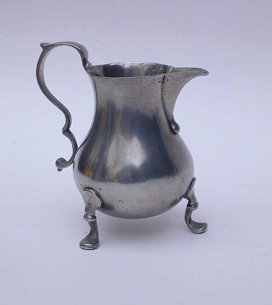 An Export Pewter Cream Pot by Richard Pitt