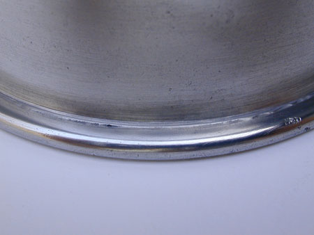 An Unmarked Pewter Slop Bowl