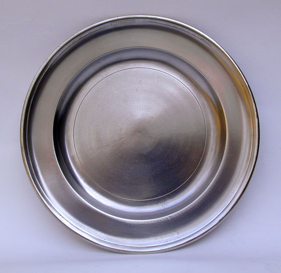 A Mint Condition Samuel Pierce Pewter Plate