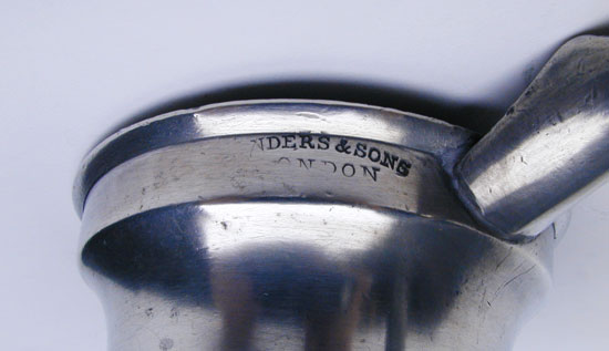 A Pint Domestic English Bellied Pewter Measure