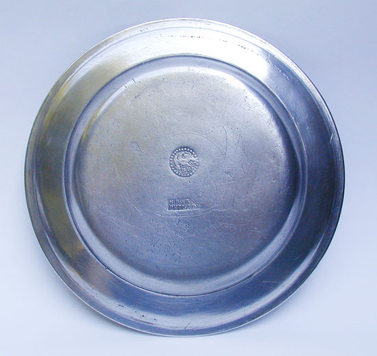 A Pewter Plate by Blakslee Barns