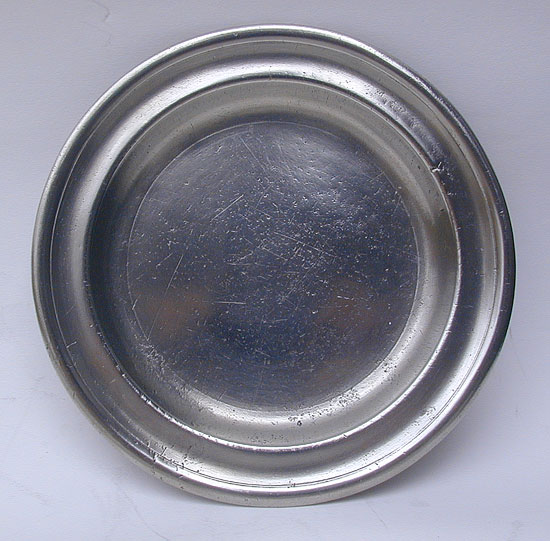 A Good Condition Thomas Danforth III Small Pewter Plate