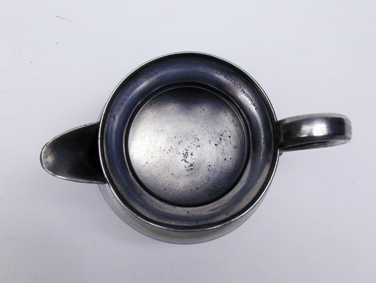An Unmarked Pewter Creamer by Thomas D. Boardman