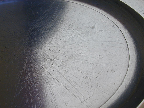 A Single Rim Pewter Plate by William Calder