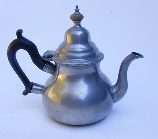An Export English Pewter Teapot by Richard & Thomas Hale