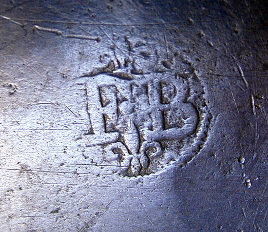 A Very Scarce Example of a Frederick Bassett Large Old English Handled Porringer