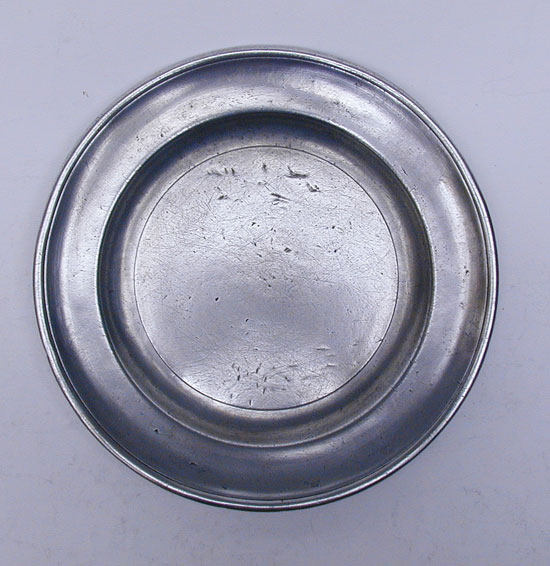 A Very Rare Pewter Plate by Jacob Eggleston